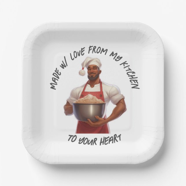 Chef Santa - Plates (Front)