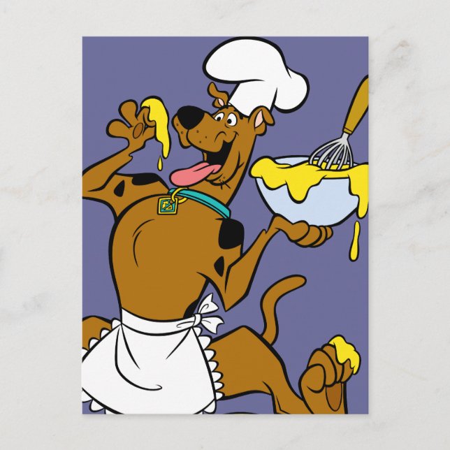 Chef Scooby-Doo Thanksgiving Holiday Postcard (Front)