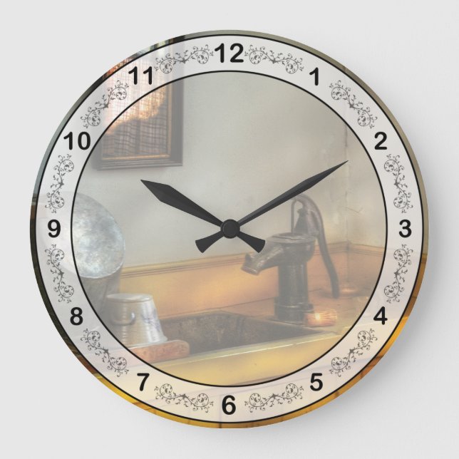 Chef - Sink - The Wash Basin Large Clock (Front)