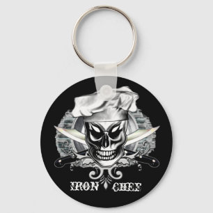 Chef Skull 4: Iron Chef Keychain