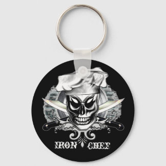 Chef Skull 4: Iron Chef Keychain