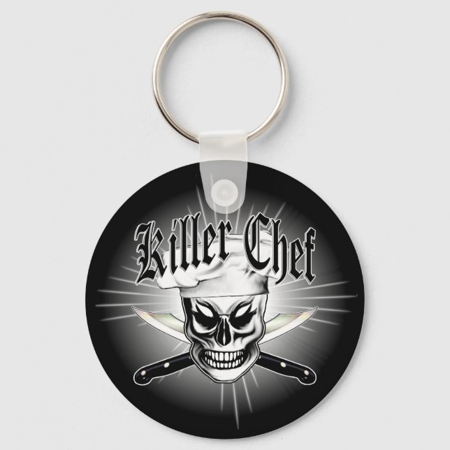 Chef Skull 4: Killer Chef Keychain (Front)
