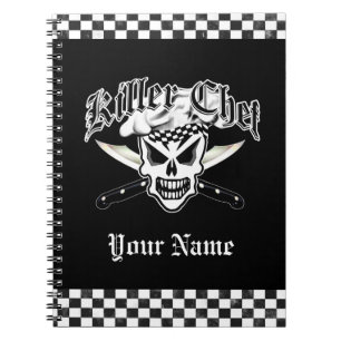 Chef Skull and Crossed Chef Knives 2 Notebook