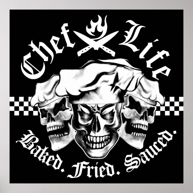 Chef Skull Trio: Chef Life Poster (Front)
