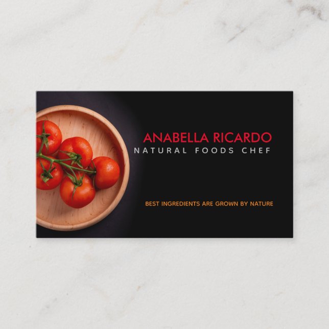Chef Slogans Business Cards (Front)
