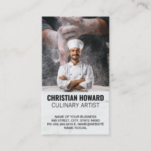 Chef Smiling   Culinary   Bakery Business Card