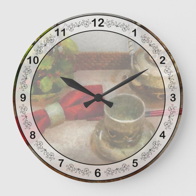 Chef - Tea - Formal tea ceremony Large Clock (Front)