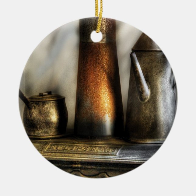 Chef - Tea - The Kettle and Stove Ceramic Ornament (Front)