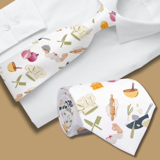  Chef Theme Pattern Tie (Creator Uploaded)