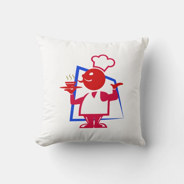 Chef Throw Pillow (Front)