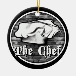 Chef Toque Ceramic Ornament