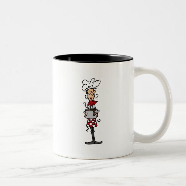 Chef Tshirts and Gifts Two-Tone Coffee Mug (Right)