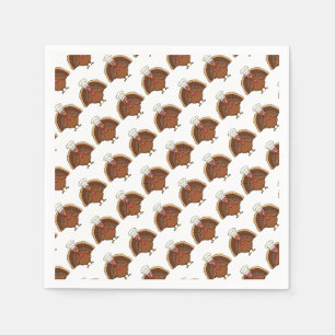 Chef Turkey Cartoon Thanksgiving Napkin