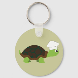 Chef Turtle Keychain