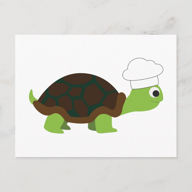 Chef Turtle Postcard (Front)