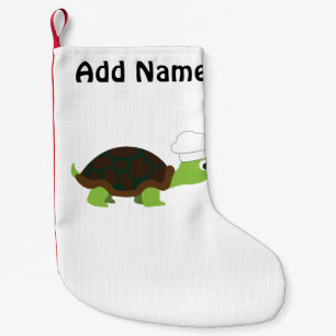 Chef Turtle Small Christmas Stocking