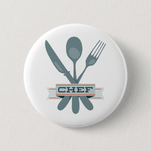 Chef Utensils 2 Inch Round Button