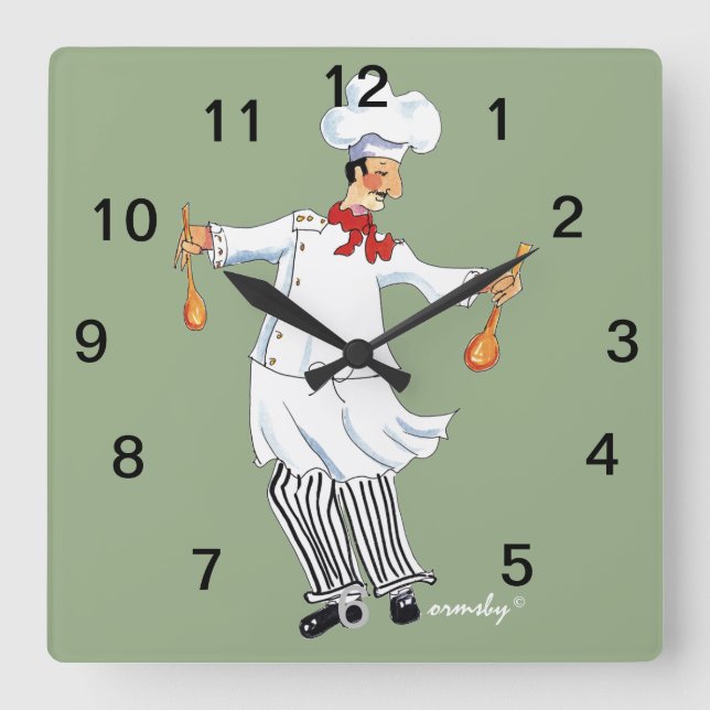 Chef Wall Clock (Front)