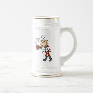 Chef With Baked Ham Beer Stein