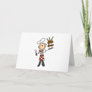 Chef with BIrthday Cake Cards