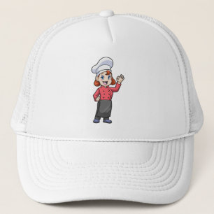 Chef with Cooking apron Trucker Hat