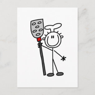 Chef with Spatula Tshirts and Gifts Postcard