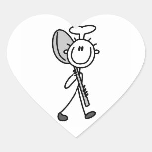 Chef With Spoon Heart Sticker