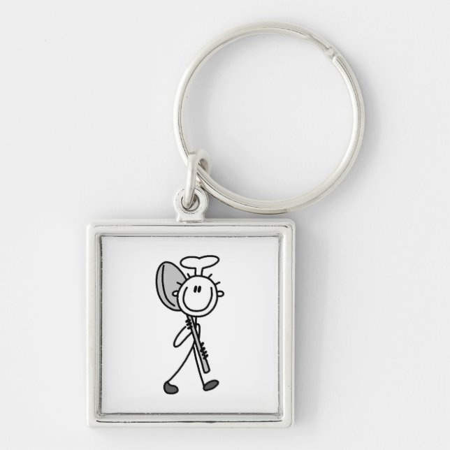Chef With Spoon Keychain (Front)