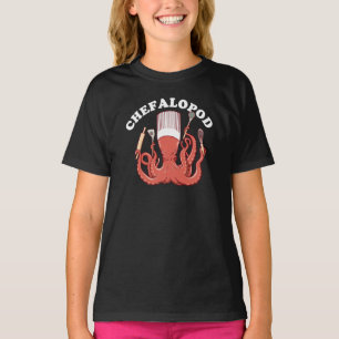 Chefalopod Octopus Chef Funny Pun T-Shirt