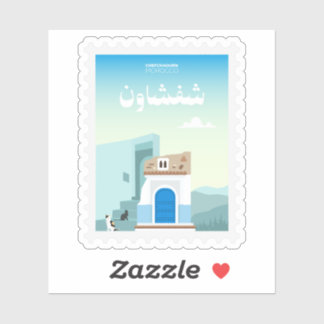 Chefchaouen Morocco Postage Stamp Travel