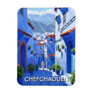 Chefchaouen Morocco Travel Magnet