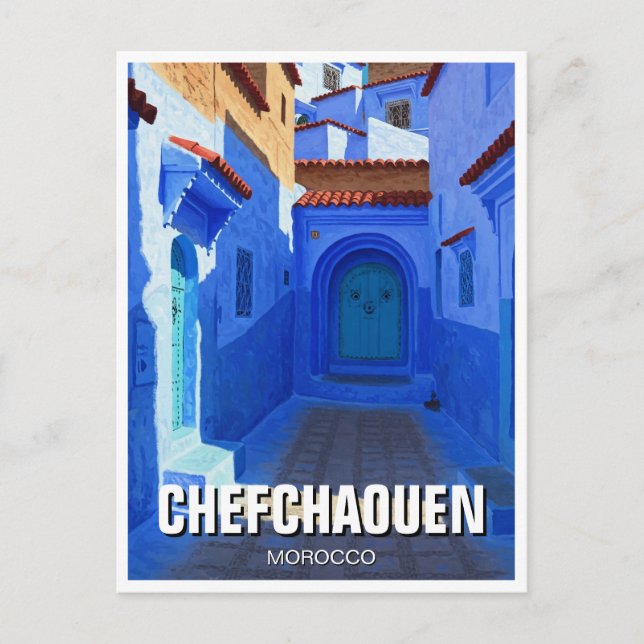 Chefchaouen Morocco Travel Postcard (Front)