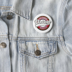 chefchaouen morocco vintage logo 2 inch round button