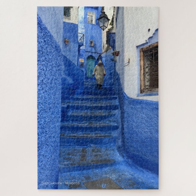 Chefchaouen - the blue city of Morocco Jigsaw Puzzle (Vertical)