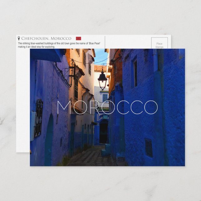 Chefchouen, Maroc Carte postale (Devant / Derrière)