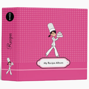 Chef's Cake Recipe Album 2" inches Binder