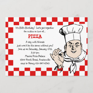 Chef's Check Invitation