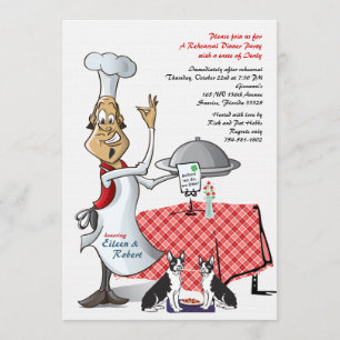Chef's Choice Rehearsal Dinner Customized Final Invitation