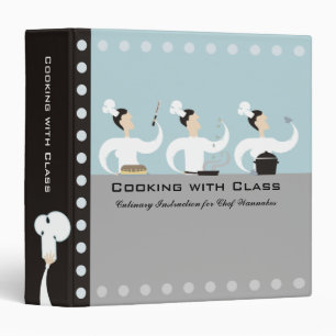 Chefs cooking baking culinary instruction recipe n binder