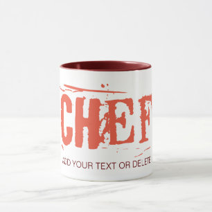 Chef's Mug. Great Gift Idea. Customizable Template Mug