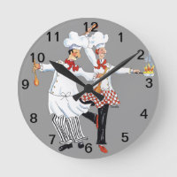 Chefs- wall clock