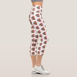 Cheistmas capri Leggings Baby Owl with Gift<br><div class="desc">Leggings with Cute Baby Owl In Christmas Hat and Gift - Cartoon Bird Painting Funny Collection - Choose / Add Your Unique Text / Name / Colour - Make Your Special Gift - Resize and move or remove / add elements - image / text with customization tool. Painting and Design...</div>