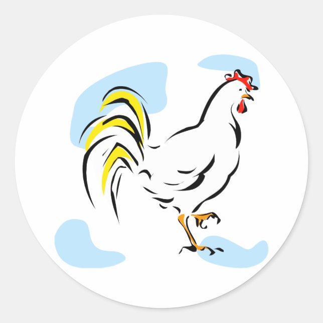 Chelly Chicken Classic Round Sticker (Front)