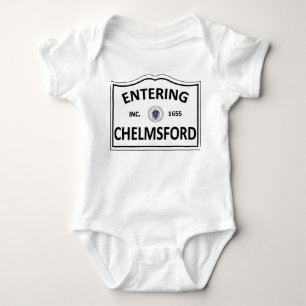CHELMSFORD MASSACHUSETTS Hometown Mass MA Townie Baby Bodysuit
