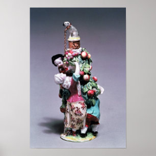 Chelsea bottle depicting a mother and children poster