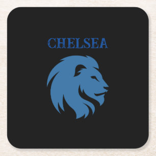 Chelsea FC with lion image. Customizable. Coasters