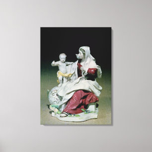 Chelsea figure of Madonna and Child Canvas Print