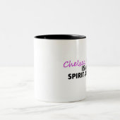 Chelsea is my Spirit Animal Two-Tone Coffee Mug (Center)