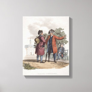 Chelsea Pensioners, Cavalry and Infantry, from 'Co Canvas Print