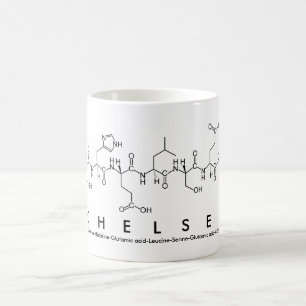 Chelsea peptide name mug